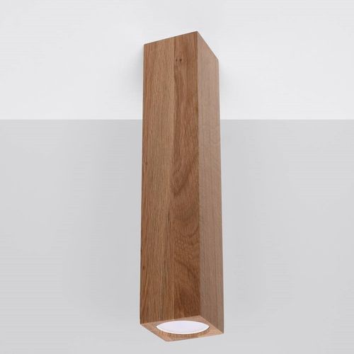 Ekologiczna lampa sufitowa SL.1041 prostokątna drewniana na Arena.pl