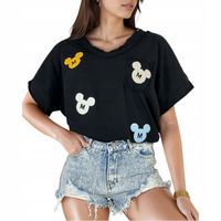 CZARNA BLUZKA DAMSKA GR24020 Uniwersalny