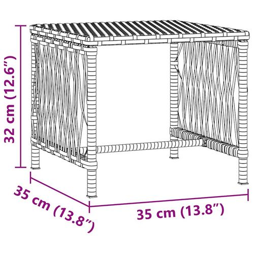 Leżak z poduszką 2-osoba 2 pcs Beżowy 35 x 35 x 32cm polirattan na Arena.pl