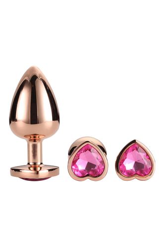 GLEAMING LOVE ROSE GOLD PLUG SET na Arena.pl