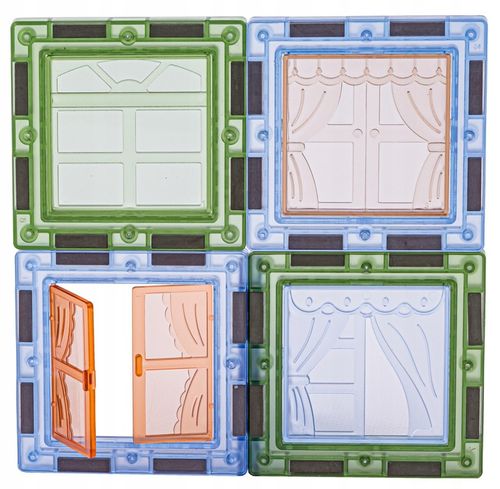 KLOCKI Kafelki KONSTRUKCYJNE MAGNETYCZNE DINOZAURY Zestaw Klocków 116 elem na Arena.pl