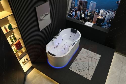 Wirujące dysze Wanna z hydromasażem BZX-675 prostokątna 170cmx850cmx60cm z na Arena.pl