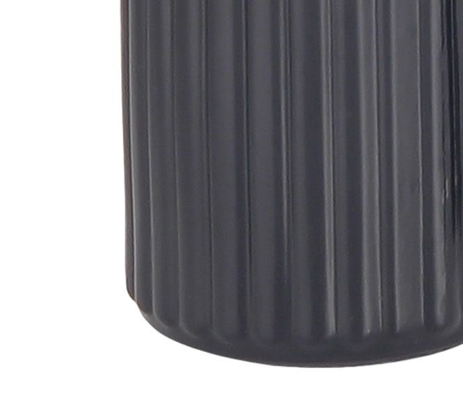 Dozownik do mydła w płynie TOKIO szklany malowany czarny mat ryflowany wzór zdjęcie 3