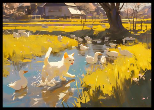 Plakat 59,4x42cm Słońce na Wsi na Arena.pl