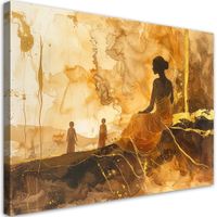 Obraz do salonu sypialni biura loftu w Stylu Boho, Złota