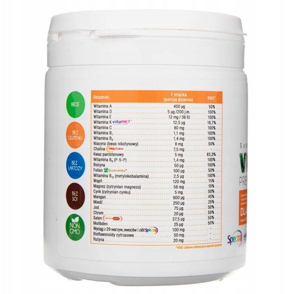 Aliness WITAMINY COMPLEX Multiwitamina DLA DZIECI w proszku 120g Odporność zdjęcie 5