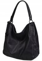 TOMMASINI TOREBKA damska WOREK na ramię pasek czarny