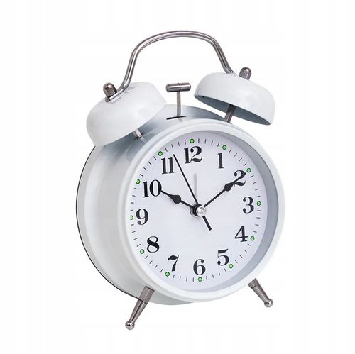 Zegar Retro BUDZIK klasyczny baterie GŁOŚNY alarm ZEGAREK Z KOWADEŁKIEM na Arena.pl