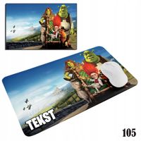 PODKŁADKA POD MYSZKĘ MYSZ WZORY DO WYBORU - SHREK SZREK BAJKI 29x36cm