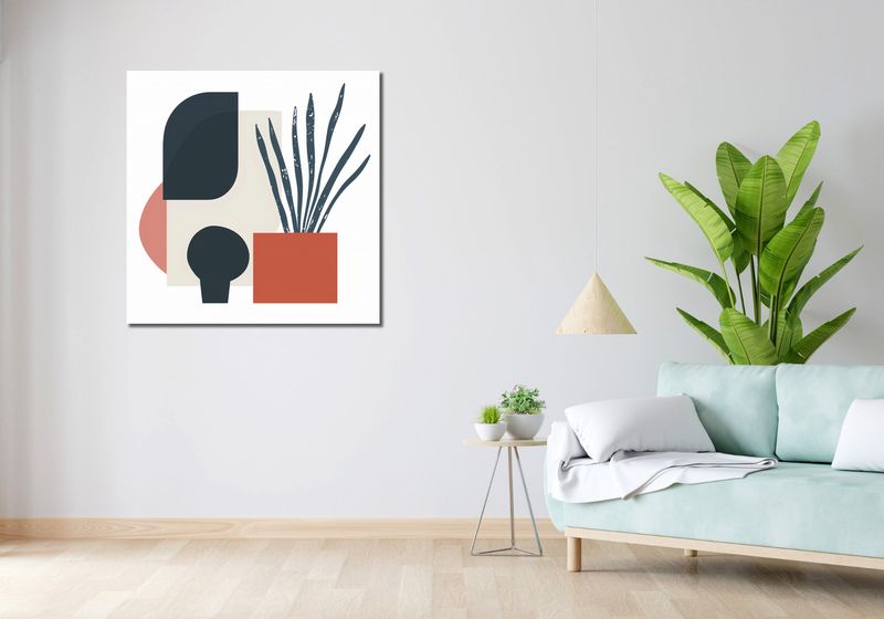 Obraz 90x90cm Zamknięte Myśli zdjęcie 2