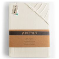 Prześcieradło Bawełna z Gumką Jantar Ecru 180x200 DecoKing