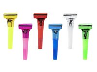 Gwizdki kolorowe rozwijane trąbki, 6 szt.