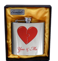 Piersiówka Prezentowa Gentelo Ze Stali Nierdzewnej 180 Ml