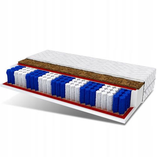 Materac 200x90 kokos pocket 7 stref 14 cm MILO na Arena.pl