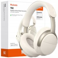 mcdodo słuchawki bezprzewodowe nauszne bluetooth z mikrofonem anc beżowe