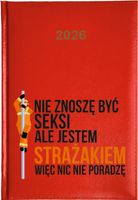 Kalendarz A5 2026 tygodniowy KSIĄŻKOWY PLANER DLA STRAŻAKA Z IMIENIEM