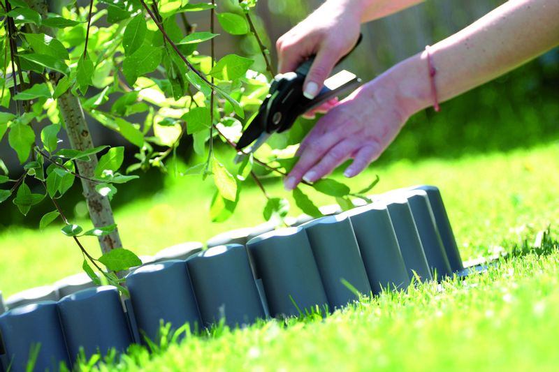 Palisada ogrodowa obrzeże trawnikowe Border 5m Płotek Brąz zdjęcie 6