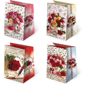 torebki ozdobne 10szt. t-5l set 147 róża 10 x 16 x 6 cm