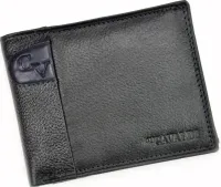 męski portfel cavaldi n992l-scv rfid skóra naturalna czarny + niebieski