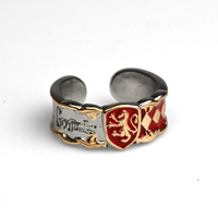 Gryffindor Insignia | Rozmiar Regulowany | Metal | Pierścień | Harry Potter