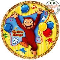 Opłatek na tort Ciekawski George