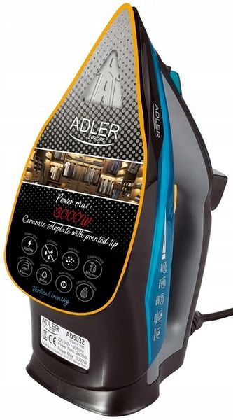 MOCNE ŻELAZKO PAROWE ZE STOPĄ CERAMICZNĄ 3000W zdjęcie 3