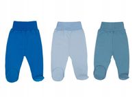 3pak Półśpiochy bezuciskowe niemowlęce bawełna 100% wyprawka 68