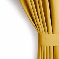 CURT/AH/BLACKOUT/PLEAT/MUSTARD/140X245/1PC