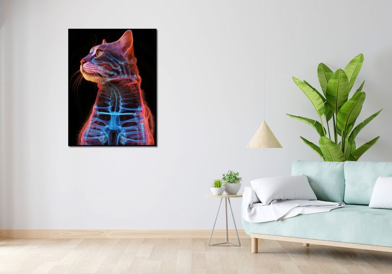 Plakat 75x100cm Anatomia Kota zdjęcie 4