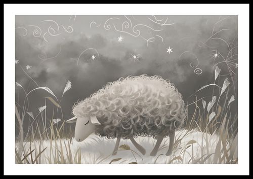 Plakat 60x40cm Bujna Owca na Arena.pl