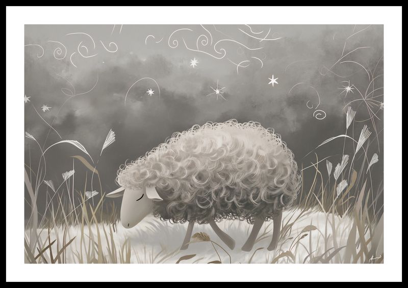 Plakat 60x40cm Bujna Owca zdjęcie 3