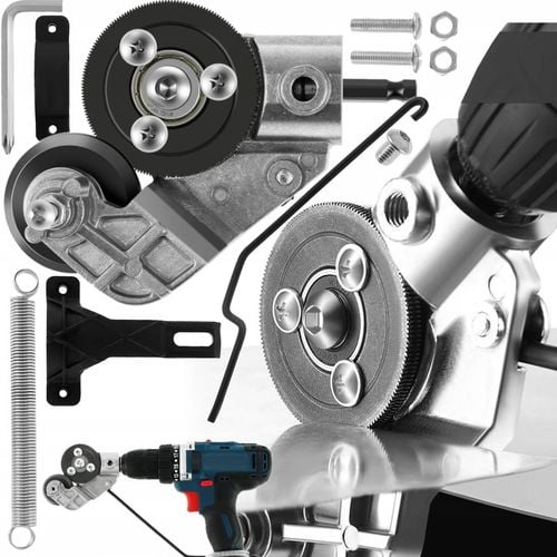 Adapter przystawka nożyce do cięcia blachy na wiertarkę wkrętarkę na Arena.pl