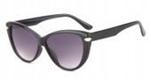 Dadoon Vision - okulary przeciwsłoneczne kocie czarne UV400 204 - GRATIS