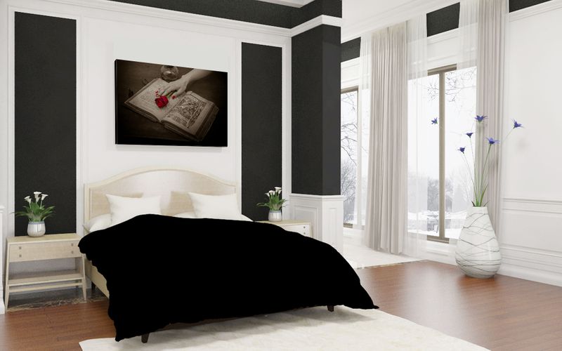 Foto obraz na płótnie "Róża na książce" 40x30 zdjęcie 1