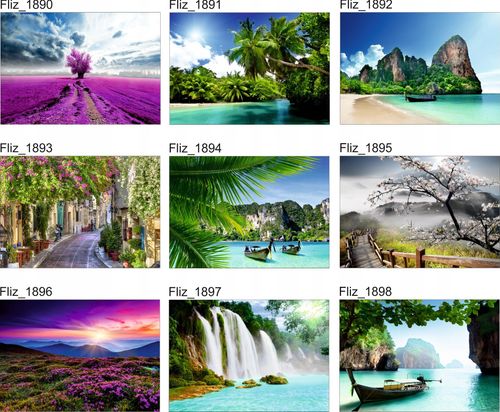 FOTOTAPETA WIDOK ZACHÓD SŁOŃCA POLANA KWIATY GÓRY na Arena.pl