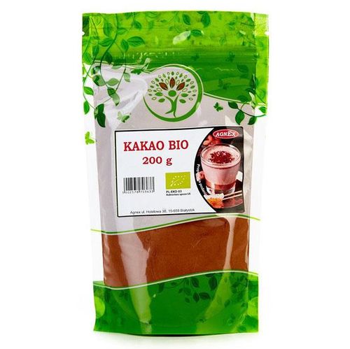 Kakao w proszku ekologiczne bio do wypieków ciasta koktajlu 10% tłuszczu z magnezem 200g na Arena.pl