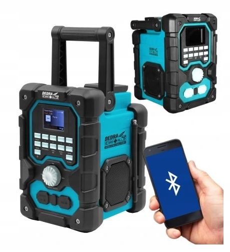 DEDRA RADIO BUDOWLANE NA AKUMULATOR DED7006BT 18V ODTWARZACZ BLUETOOTH USB zdjęcie 2