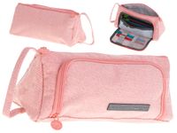 Piórnik Szkolny Dwukomorowy Rozkładany Saszetka Duży Podwójny dla Dzieci