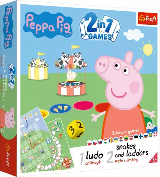 Świnka Peppa. 2w1 Chinczyk/Węże i drabiny zdjęcie 1