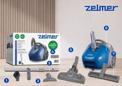 ODKURZACZ WORKOWY ZELMER ANTEK TRADYCYJNY Z FILTREM HEPA + KOŃCÓWKI na Arena.pl