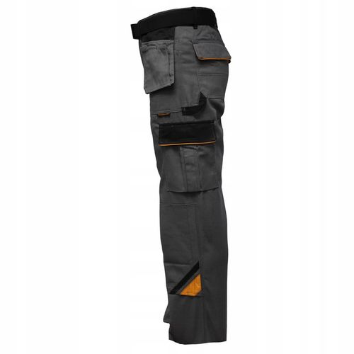 SPODNIE ROBOCZE MĘSKIE DO PASA MONTERSKIE OCHRONNE WZMACNIANE BOJÓWKI na Arena.pl