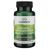 SWANSON Turmeric, Ashwagandha & Ginseng Complex (60 kaps.)