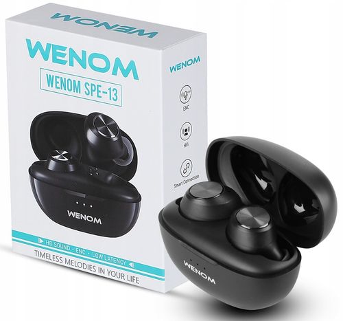 SŁUCHAWKI BEZPRZEWODOWE DOKANAŁOWE SPE-13 BLUETOOTH WODOODPORNE 2 mikrofony na Arena.pl