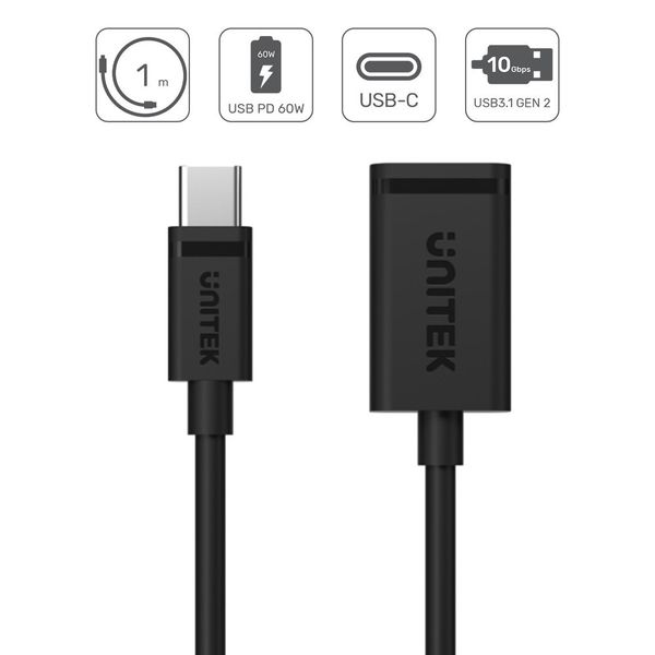 Unitek Adapter USB-C (M) do USB-A (F) 10Gbps 60 W zdjęcie 3