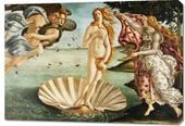 Obraz 100x70cm The Birth of Venus, Botticelli Vintage do Salonu