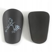 Mini ochraniacze piłkarskie czarne XS 8x5cm - ultralekkie 14g -