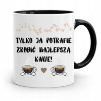 Dla Baristy Baristki Kawiarki Kubek Czarny Prezent Z Nadrukiem Ze Zdjęciem