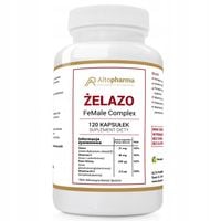 ŻELAZO FEMALE COMPLEX Witamina C B12 Kwas Foliowy Układ Krwionośny 120 kap