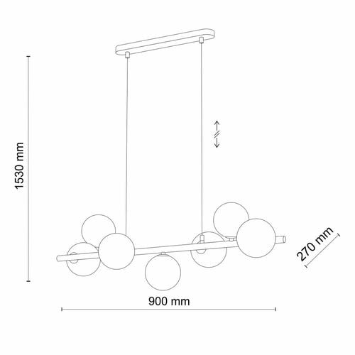 lampa wisząca estera black 5666 tk lighting na Arena.pl
