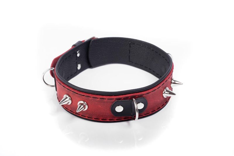 Obroża- Collar Crazy Horse Red, Big zdjęcie 1